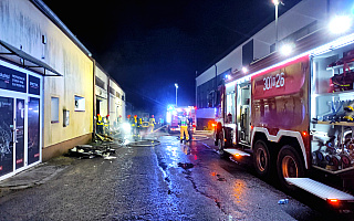 Olsztyn: pożar magazynu przy ul. Metalowej